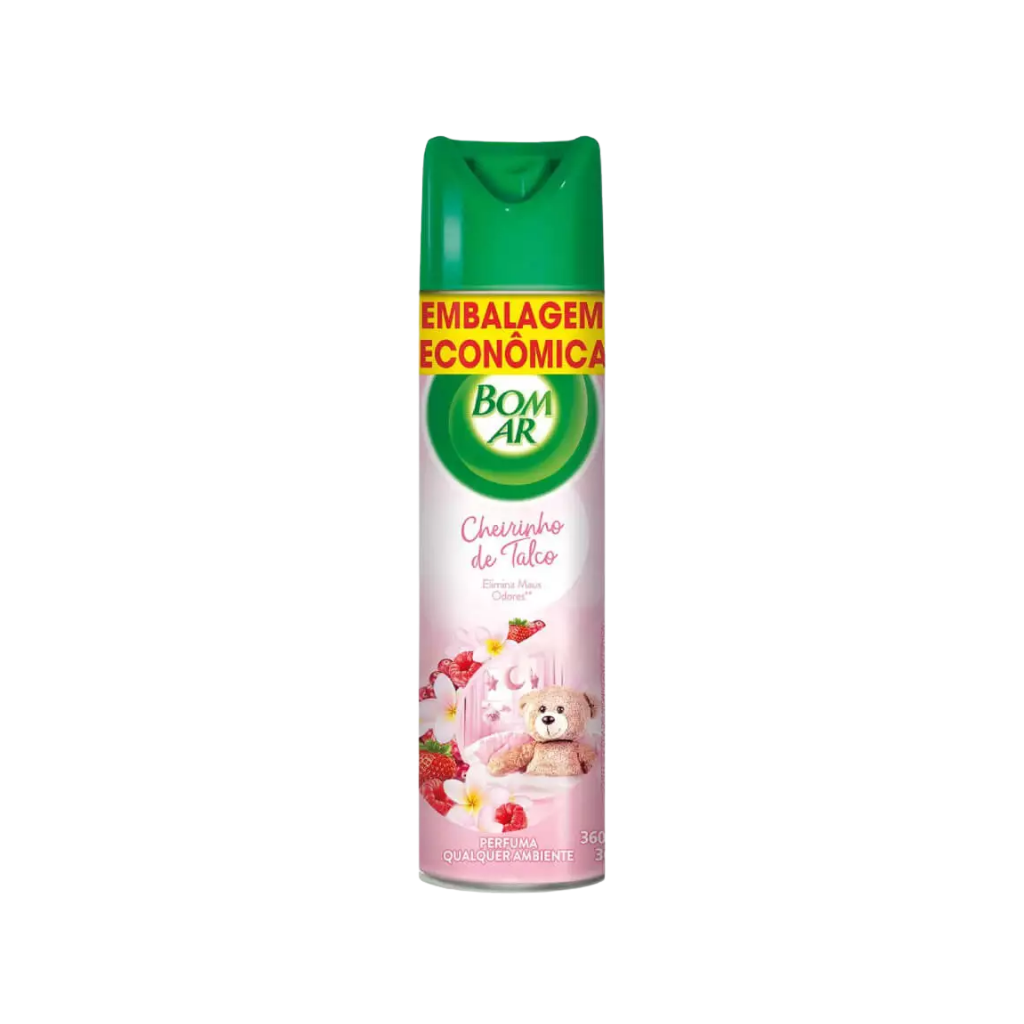 Odorizador de Ar Cheirinho De Talco Bom Ar 360ml