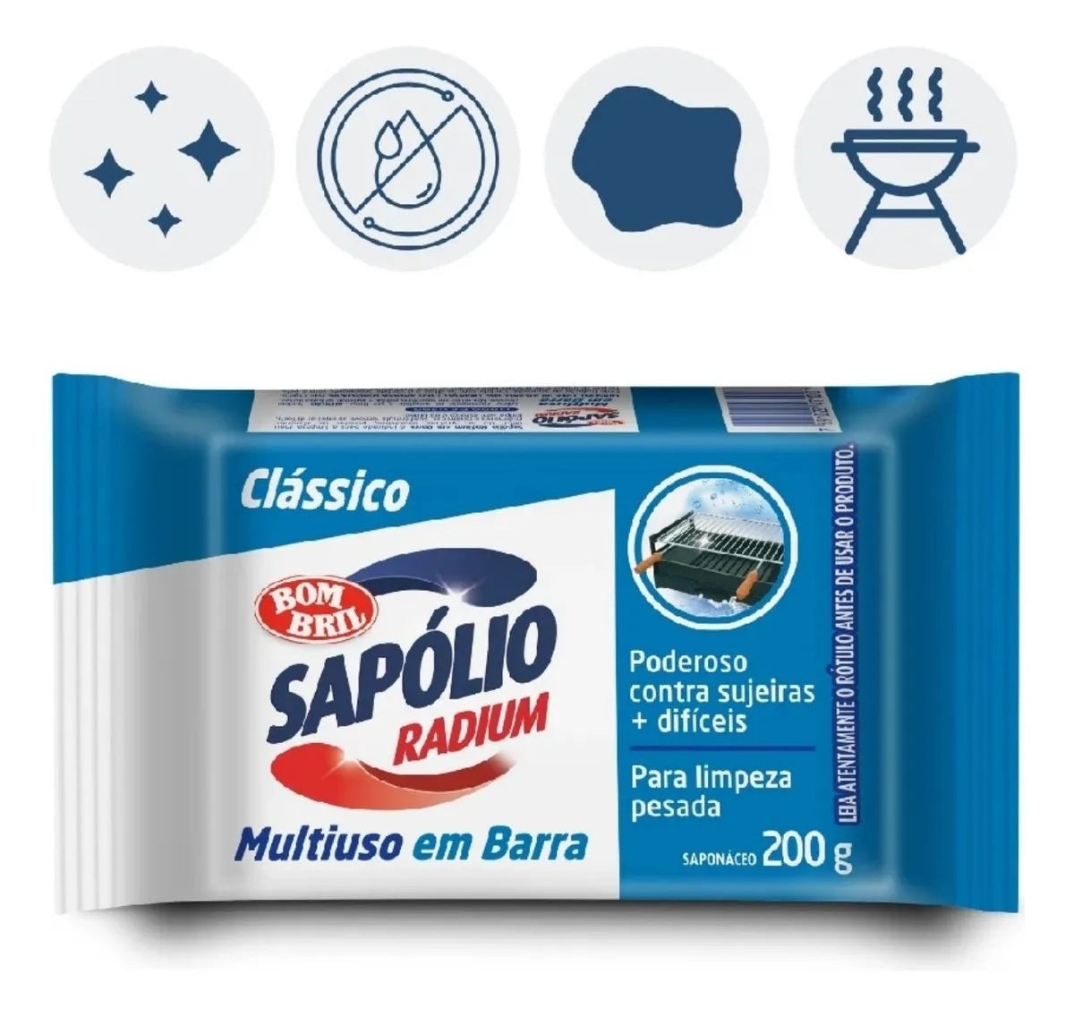 Sapólio Radium em Barra Clássico 200g