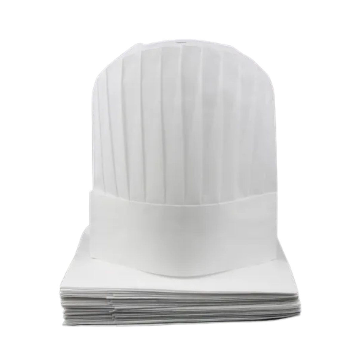 Chapéu De Chef Plissado Descartável 6 Unidades  Bompack