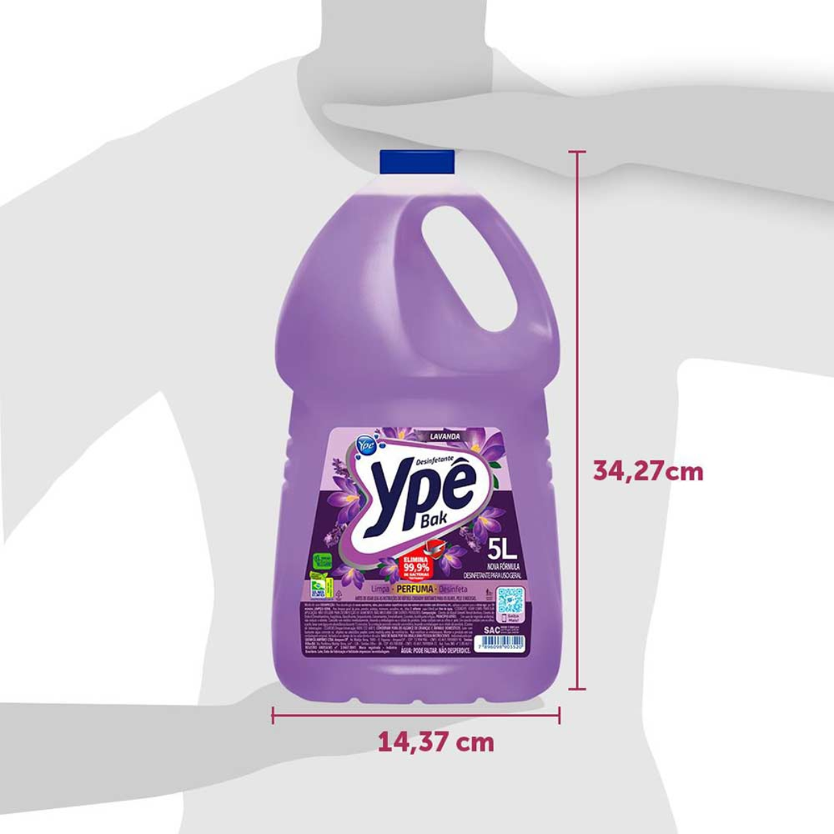 Desinfetante Lavanda Galão Ypê Bak 5Litros