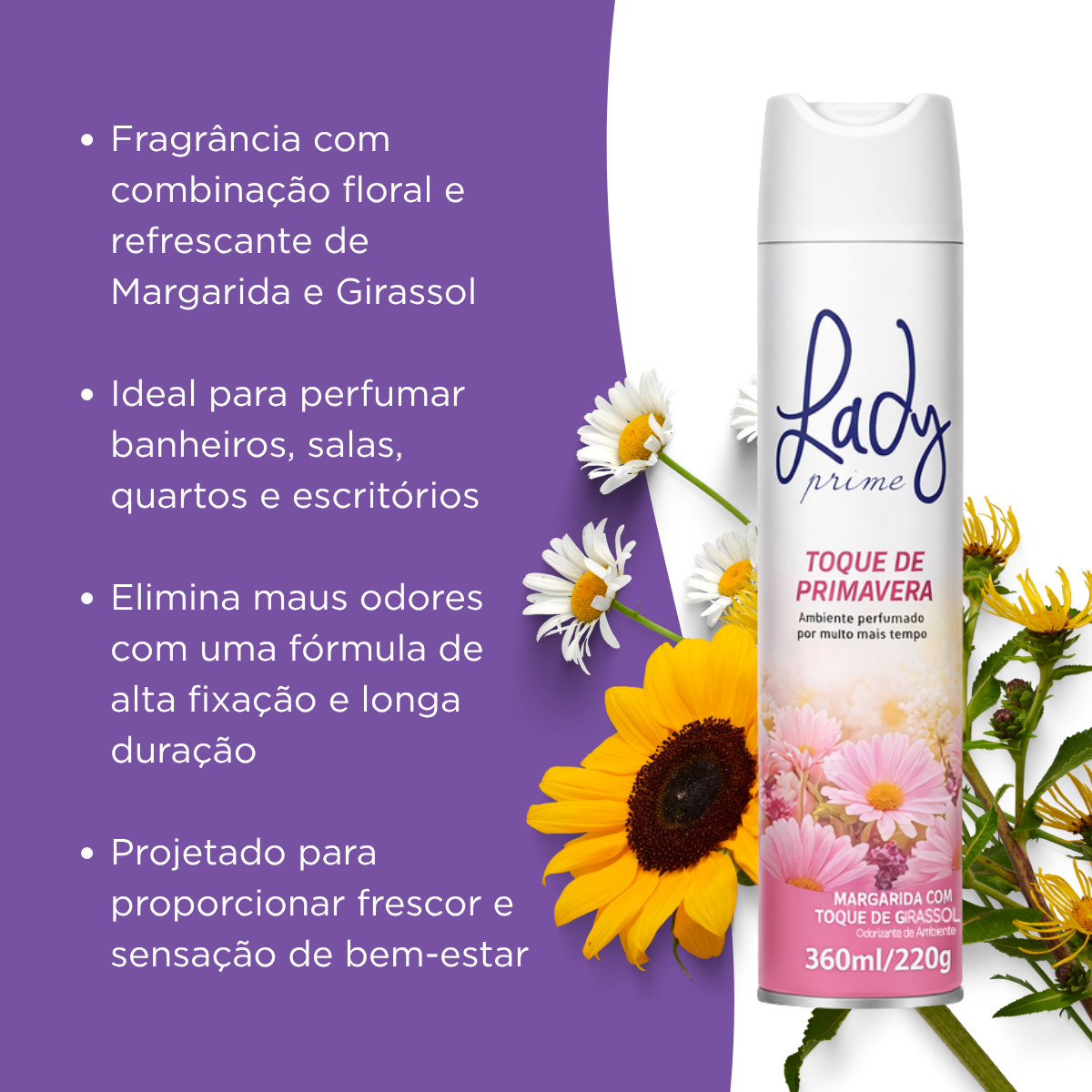 Odorizador de Ambientes Primavera Lady Prime 360ml