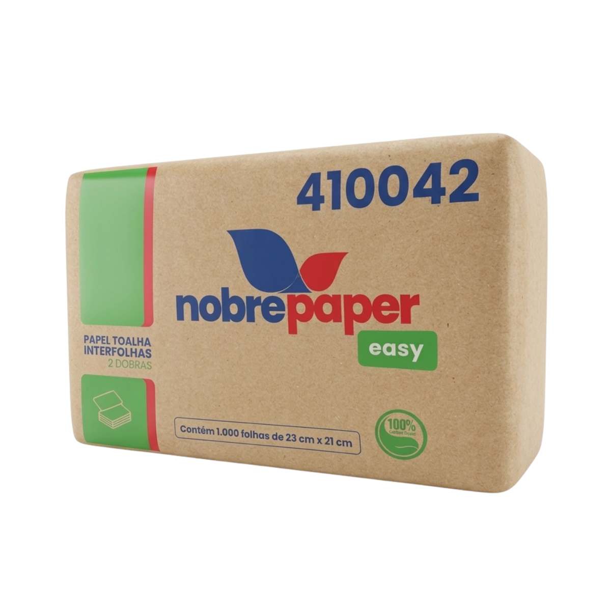 Papel Toalha Interfolhas 2 Dobras 23x21 1000 Folhas Nobre