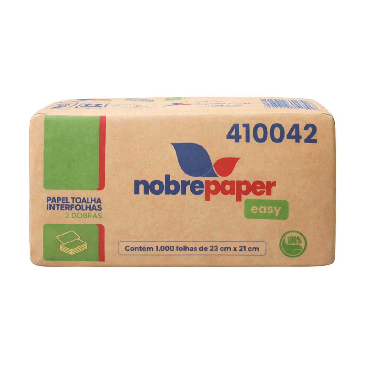 Papel Toalha Interfolhas 2 Dobras 23x21 1000 Folhas Nobre