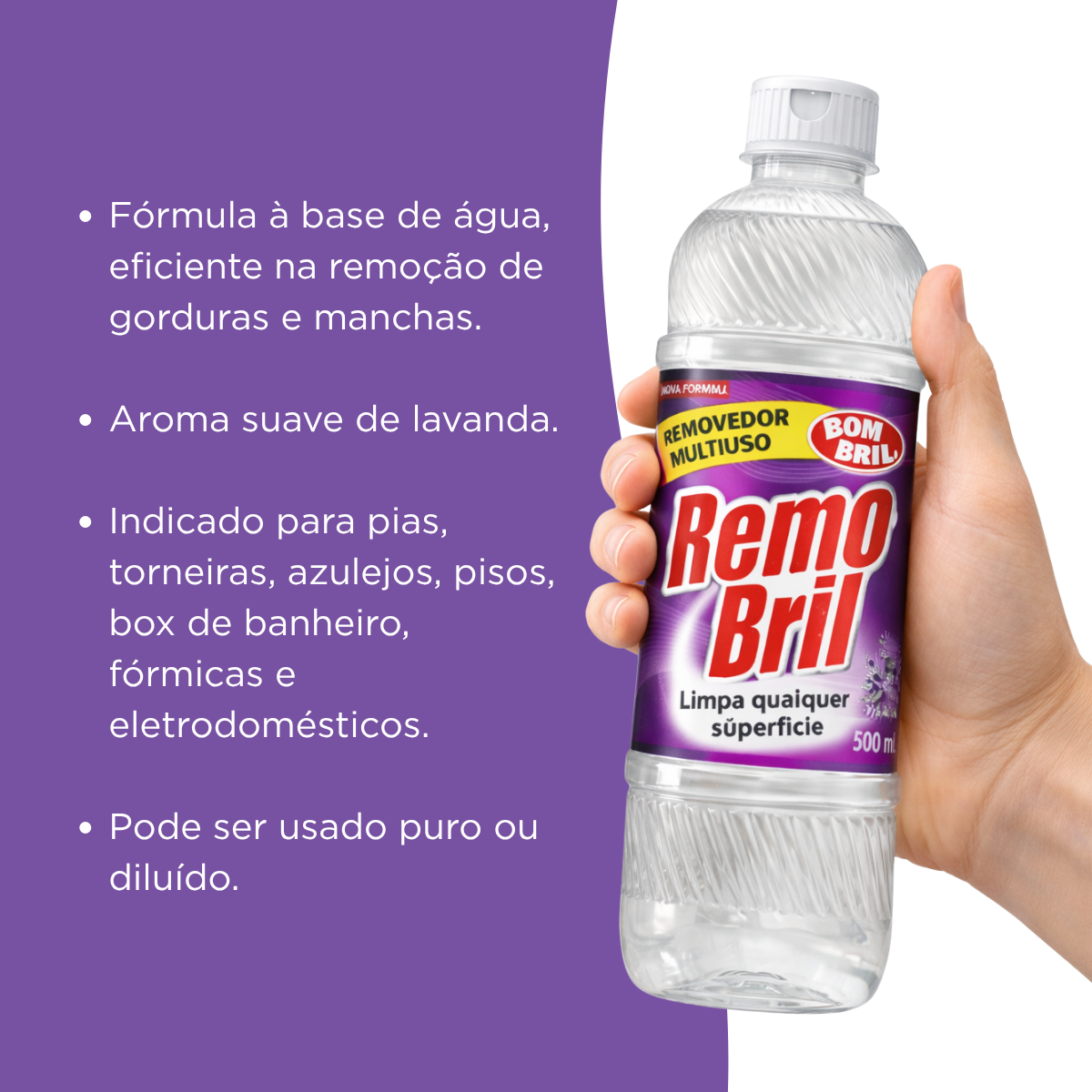Removedor Perfumado Multiuso Remobril Lavanda Bombril 500ml