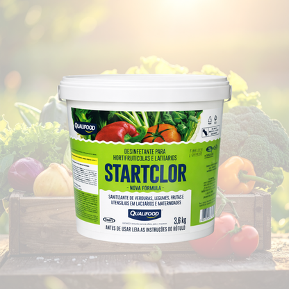 Sanitizante Para Frutas E Verduras Startclor 3,6kg Start