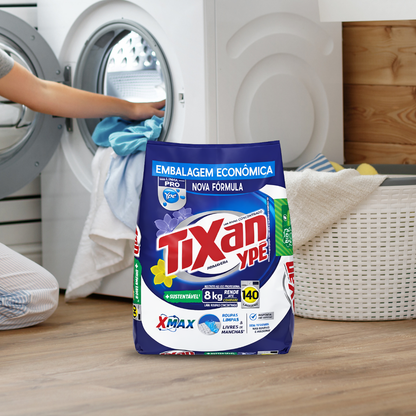 Sabão em Pó Concentrado Tixan Ypê Primavera Linha Pro 8kg