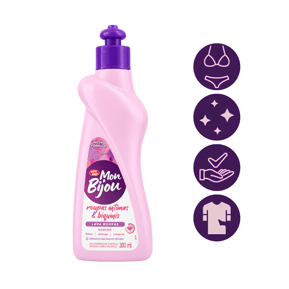 Lava Roupas íntimas e Biquínis Mon Bijou 300ml