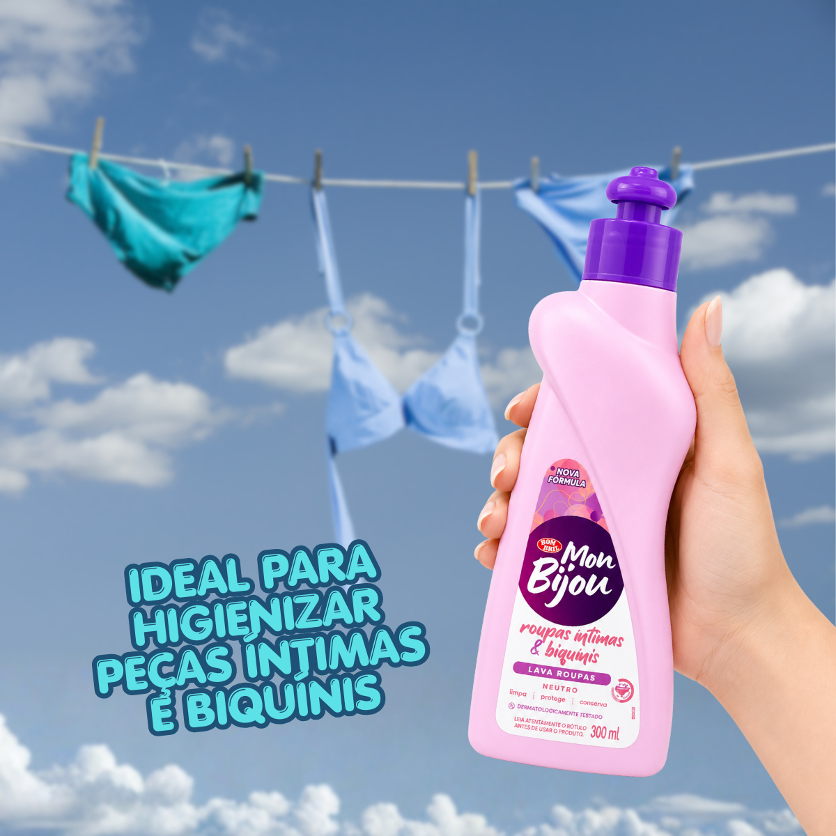 Lava Roupas íntimas e Biquínis Mon Bijou 300ml