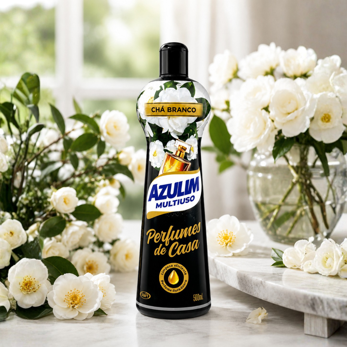 Limpador Multiuso Perfumes de Casa Chá Branco 500ml Azulim