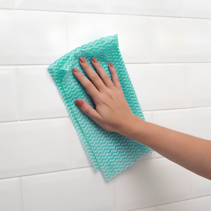 Rolo 50 Panos Multiuso Para Limpeza 30cm x 25m Verde MrPlus