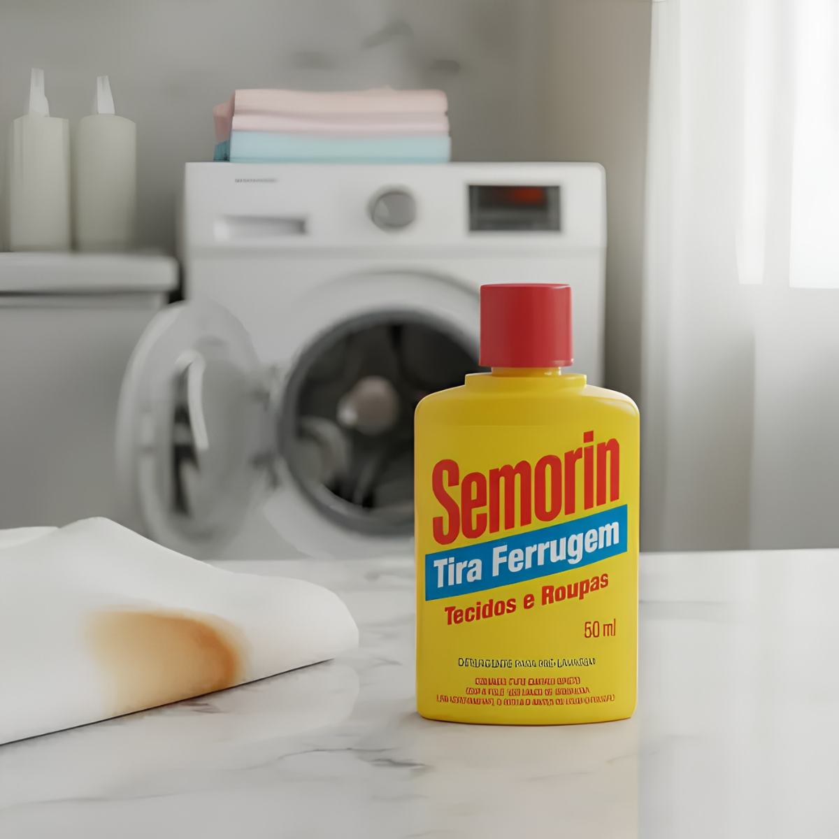 Tira Ferrugem 50 ml Semorin Piso Rústicos Tecidos Roupa
