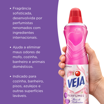 Limpador Perfumado Veja Perfumes Flores do Mediterrâneo 500ml