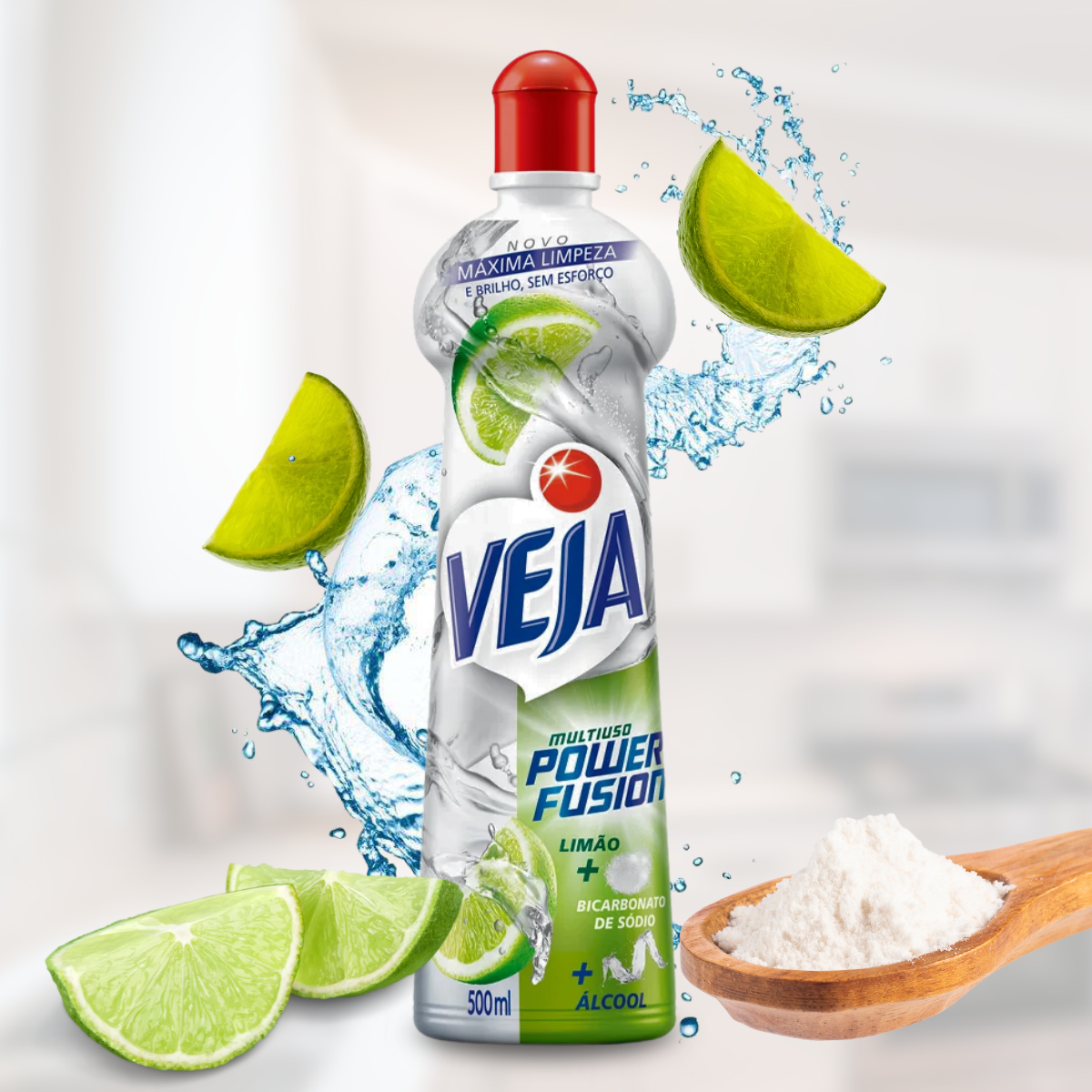 Limpador Multiuso Veja Power Fusion Limão 500ml
