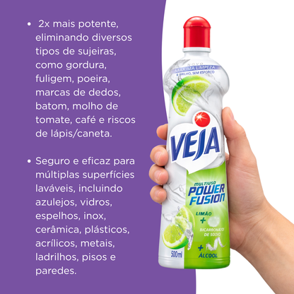 Limpador Multiuso Veja Power Fusion Limão 500ml