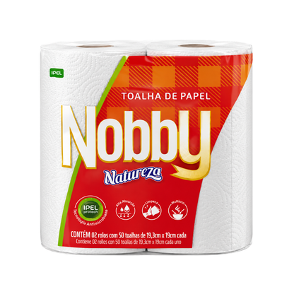 Papel Toalha Para Cozinha Natureza Com 2 Rolos