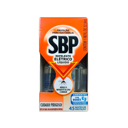 Repelente Elétrico 45 Noites Refil 32,9ml Sbp