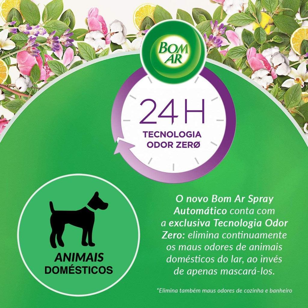 Refil Odorizador De Ambiente Bom Ar Freshmatic Cheirinho De Talco 250ml