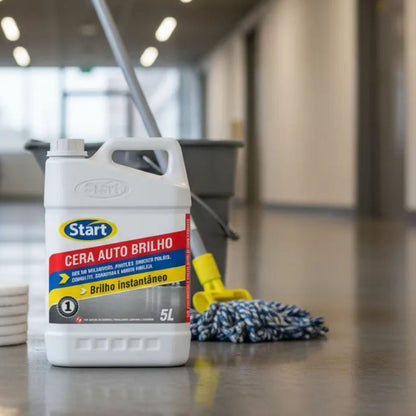 Cera Líquida Auto Brilho Instantâneo Para Pisos 5L Start