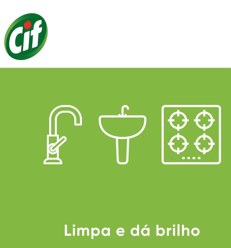 Cif Limpador Multiuso Cremoso Limpeza Milagrosa Limão 450ml