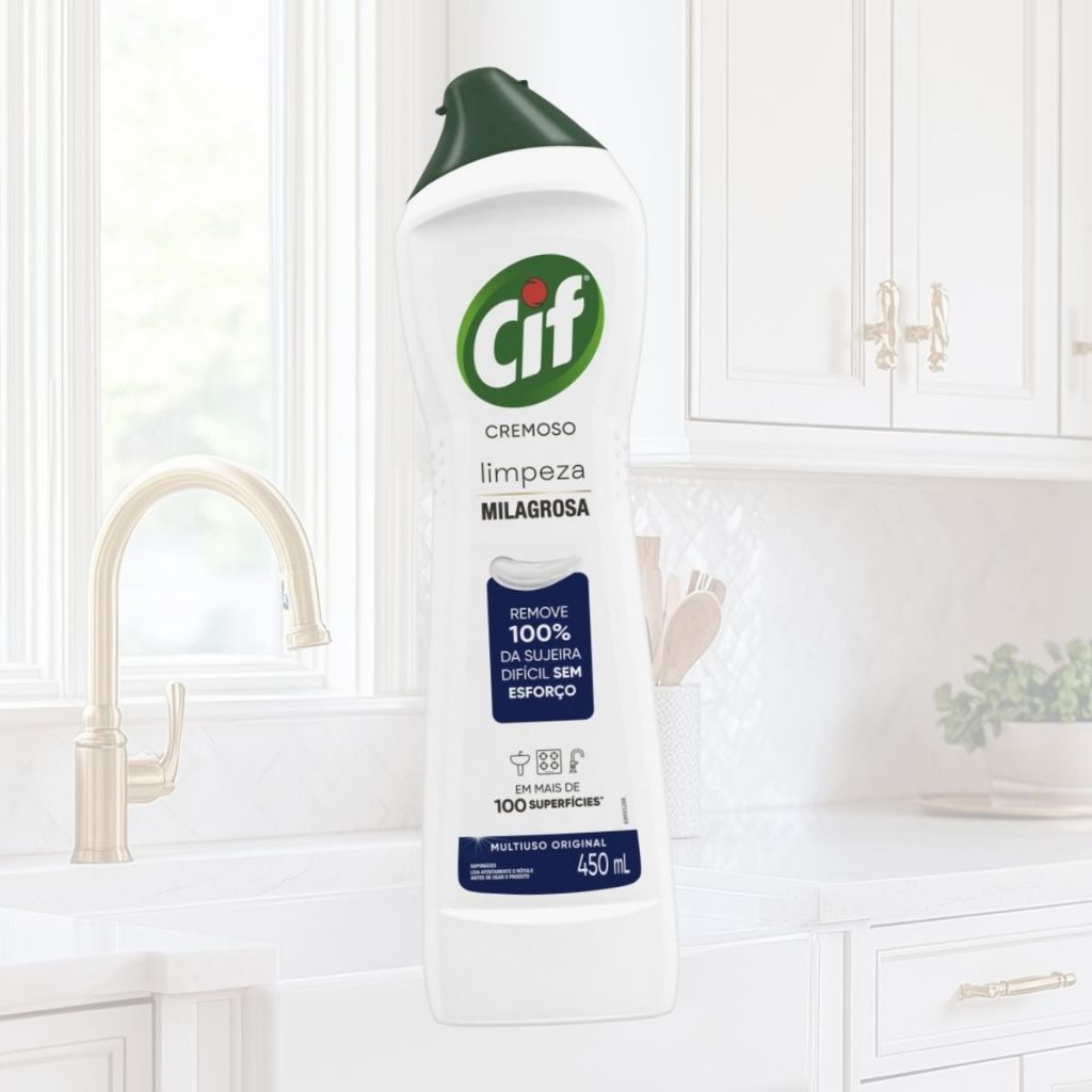 Cif Limpador Multiuso Cremoso Original Limpeza Milagrosa 450ml