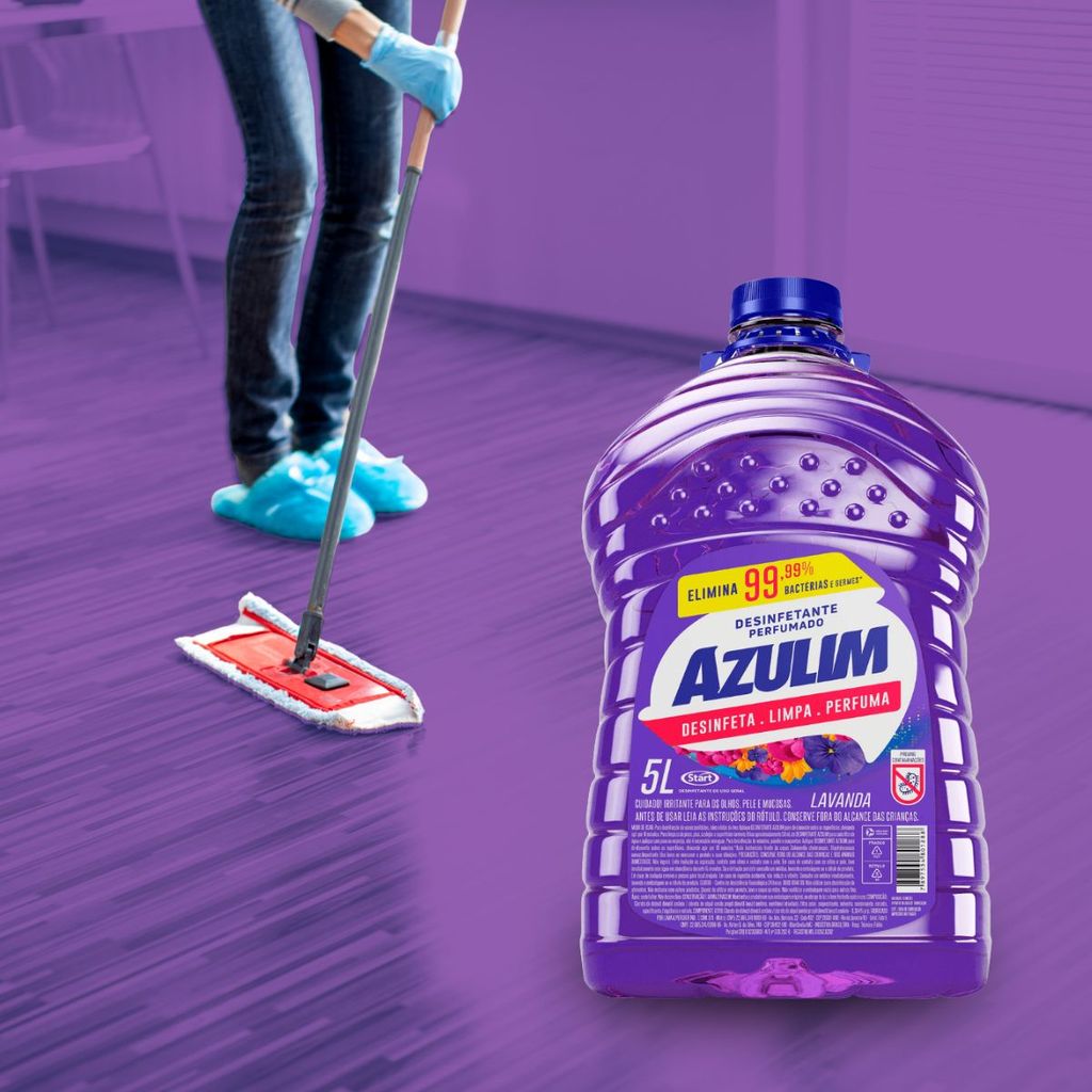 Desinfetante Perfumado Lavanda 5 Litros Azulim Start