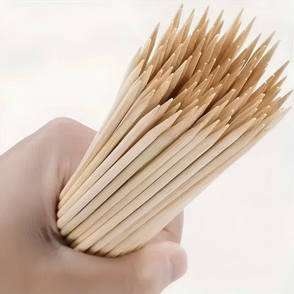 Espetos De Bambu Talge 30cm 50 Unid Para Churrasco E Festas
