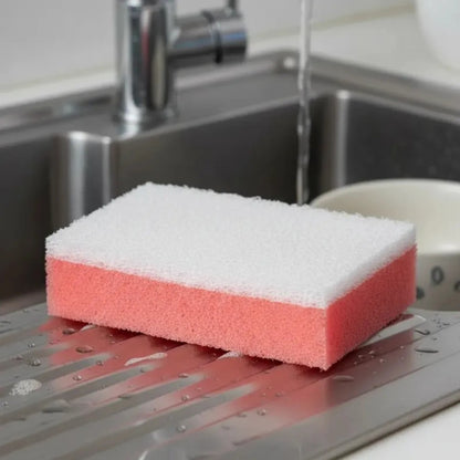 Esponja Sanitária Rosa Multiuso Dupla Face 10 Unidades