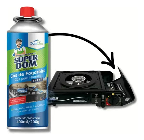 Gás para Fogareiro 400ml SuperDom