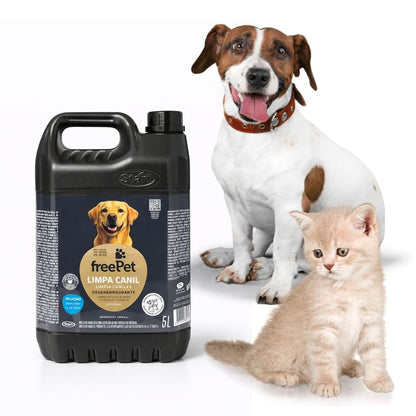Detergente Limpa Canil Tira Cheiro Urina Free Pet 5 Litros