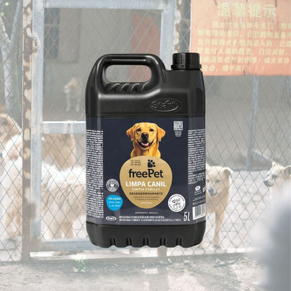 Detergente Limpa Canil Tira Cheiro Urina Free Pet 5 Litros