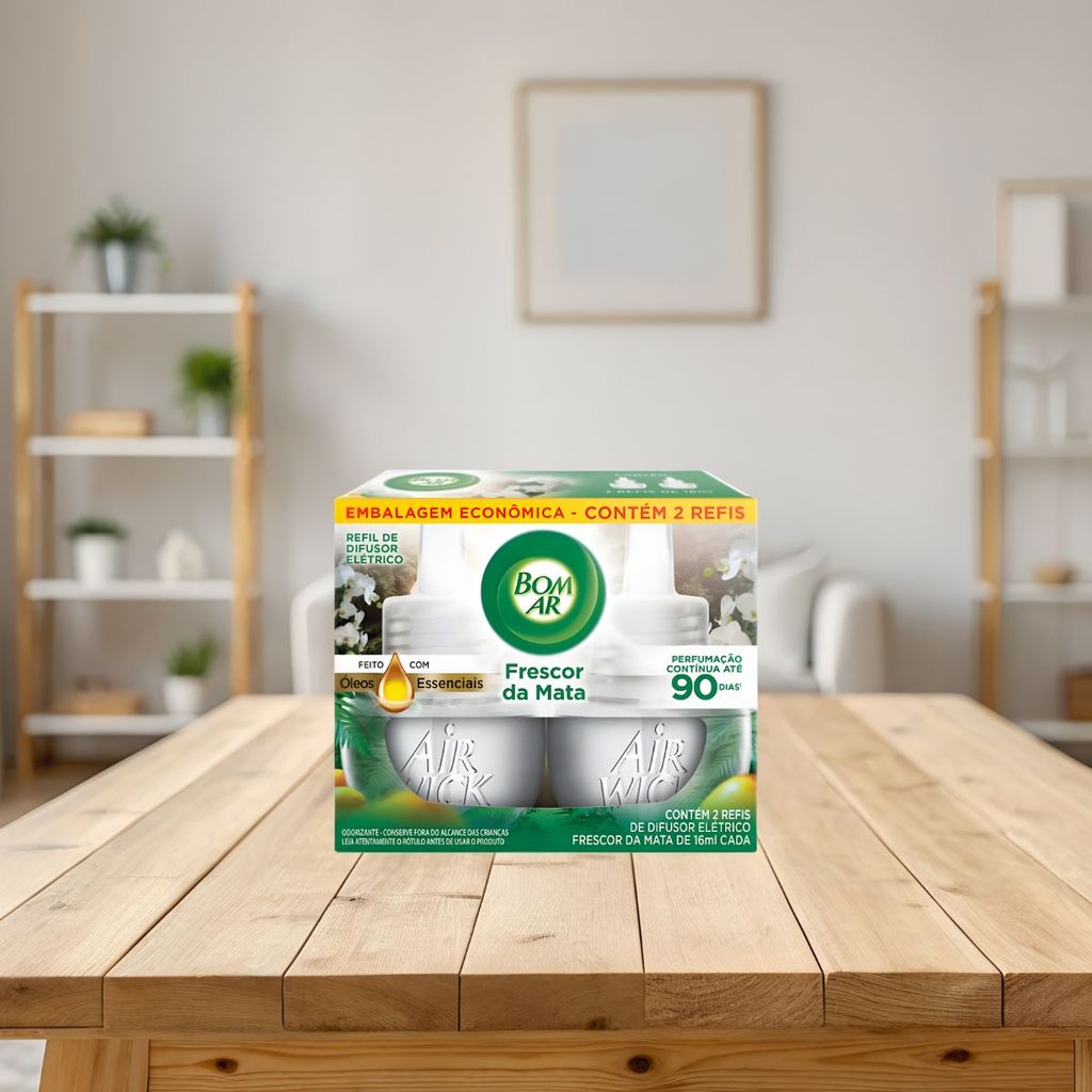 2 Refil Para Difusor Elétrico Frescor Da Mata Air Wick 16ml