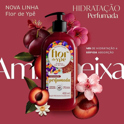 Hidratante Corporal Flor de Ypê Ameixa e Flor de Lótus 400ml Pump