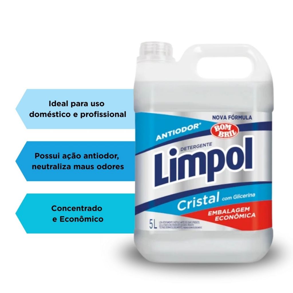 Detergente Limpol Cristal 5L