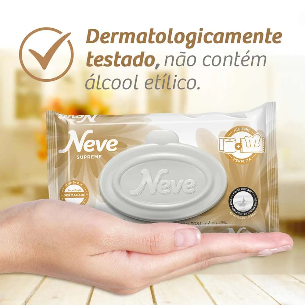 Lenço Umedecido Supreme Pacote com 48 Unidades Neve