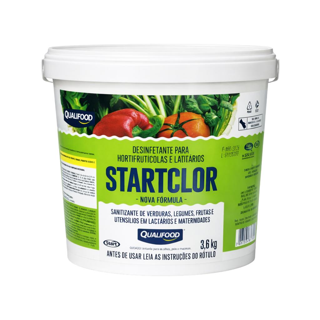 Sanitizante Para Frutas E Verduras Startclor 3,6kg Start