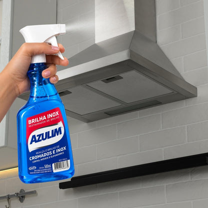Brilha Inox Restaurador De Brilho Spray 500ml Azulim