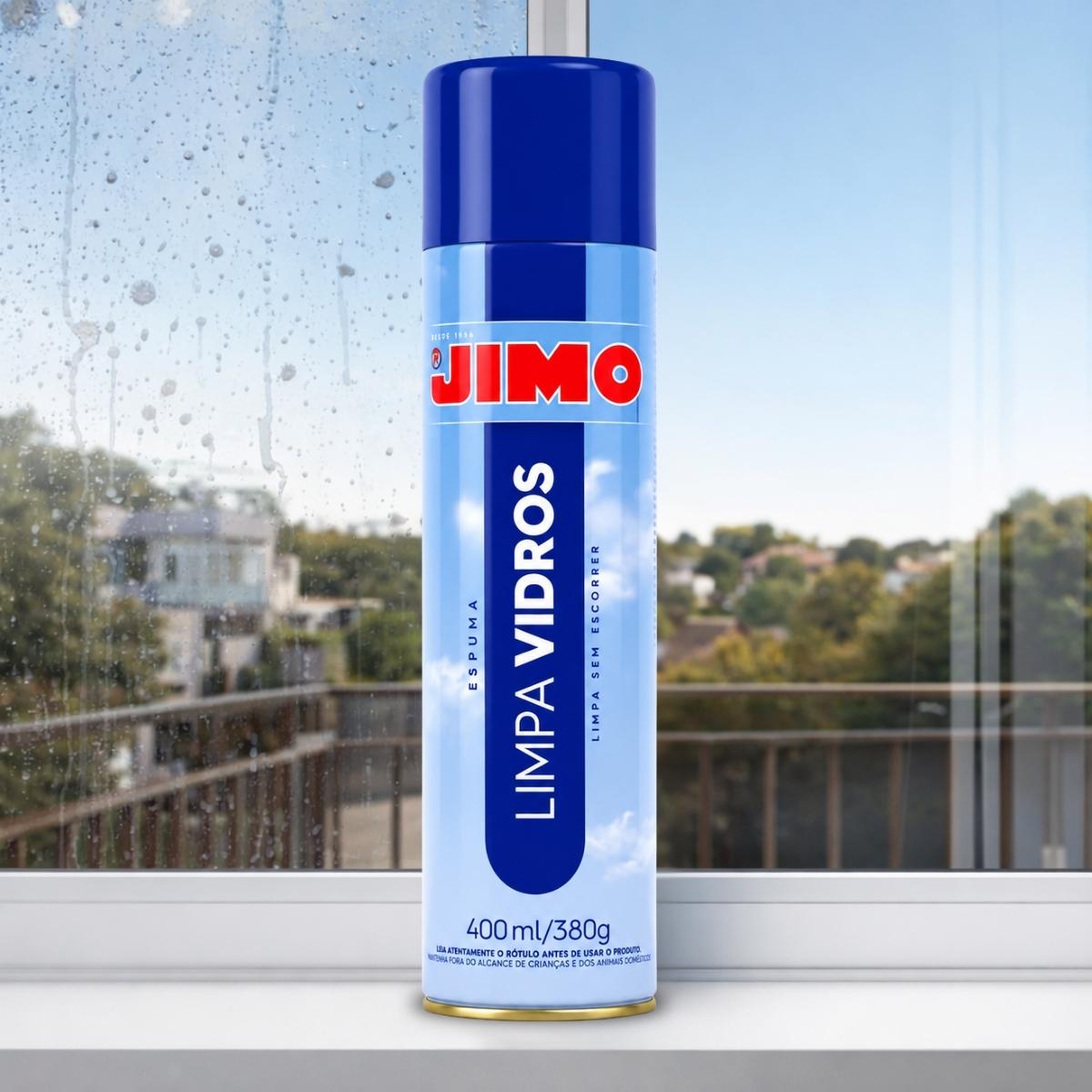 Limpa Vidros Spray 400ml Limpeza Profissional Jimo