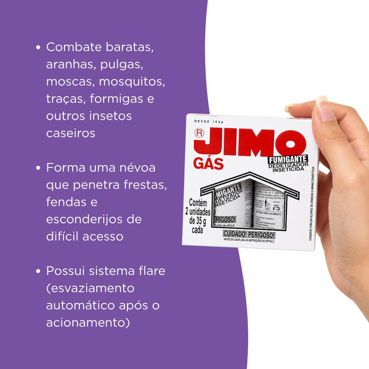 Detetizador Gás Fumigante Jimo 02 Unidade De 35g
