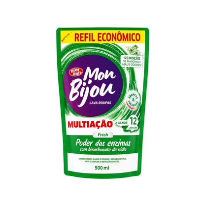 Sabão Lava Roupas Líquido Mon Bijou Multiação Fresh 900ml