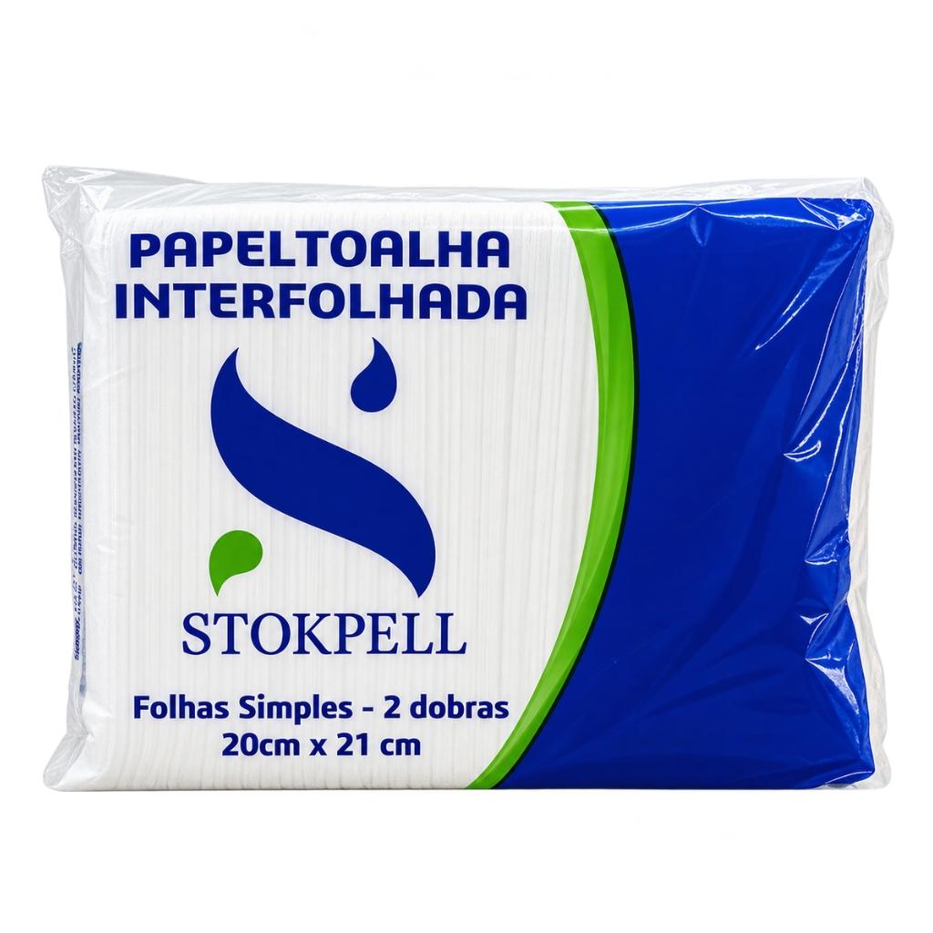 Papel Toalha Interfolha Branco 20x21  2 Dobras Stokpell