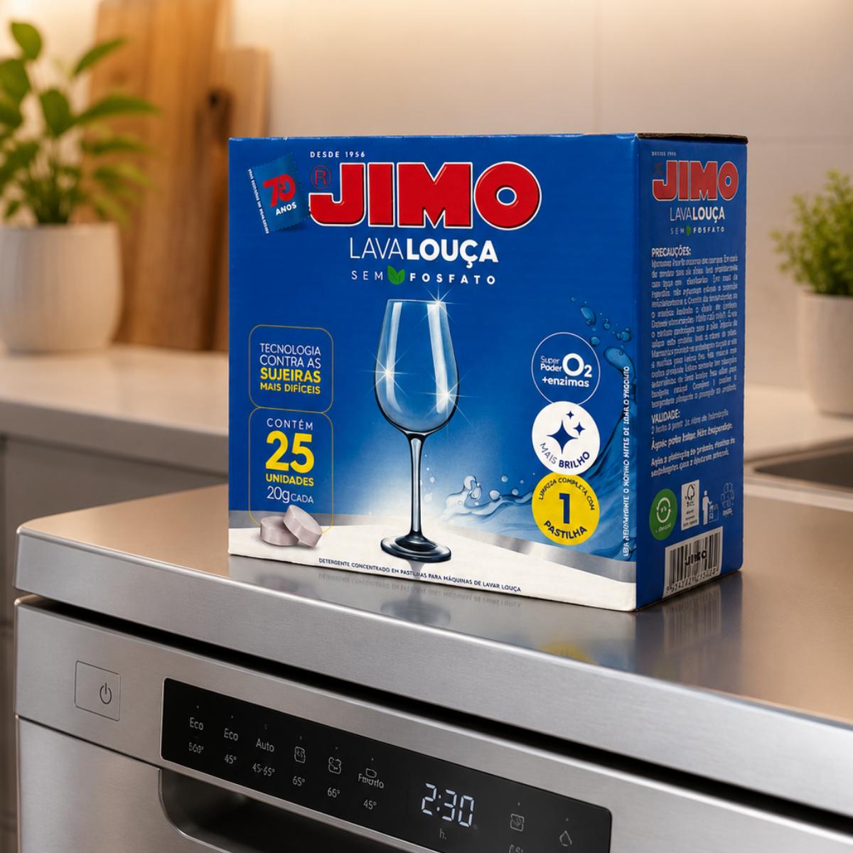 Detergente Lava Louça Pastilha Caixa C/25 Unidades Jimo