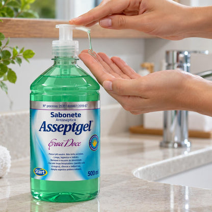 Sabonete Antisséptico Erva Doce Asseptgel 500ml