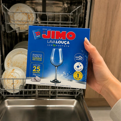Detergente Lava Louça Pastilha Caixa C/25 Unidades Jimo