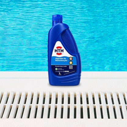 Algicida Manutenção Hth Previne Água Verde Algas Piscinas 1L