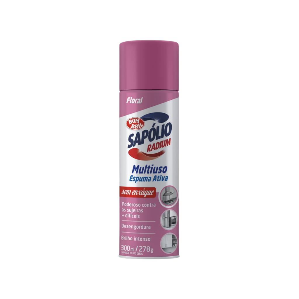 Sapólio Radium Espuma Ativa Bombril 300ml - Floral