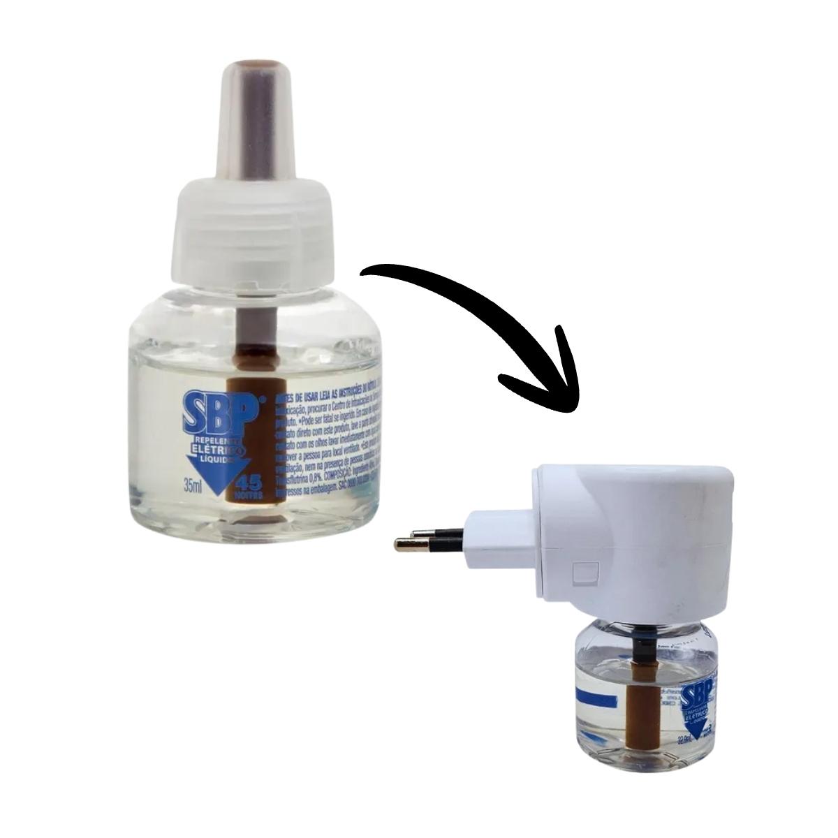 Repelente Elétrico 45 Noites Refil 32,9ml Sbp