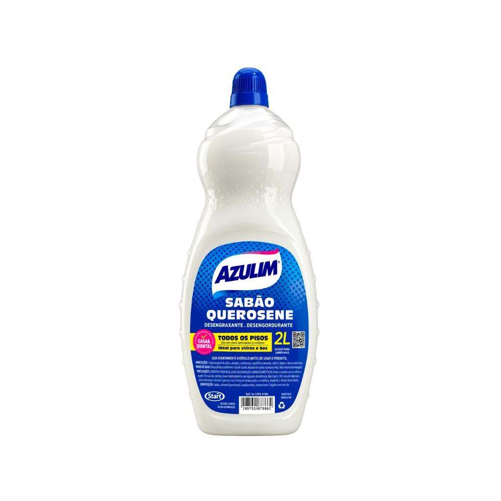 Sabão Querosene 2L Azulim Liquido Original Start  Box Vidros
