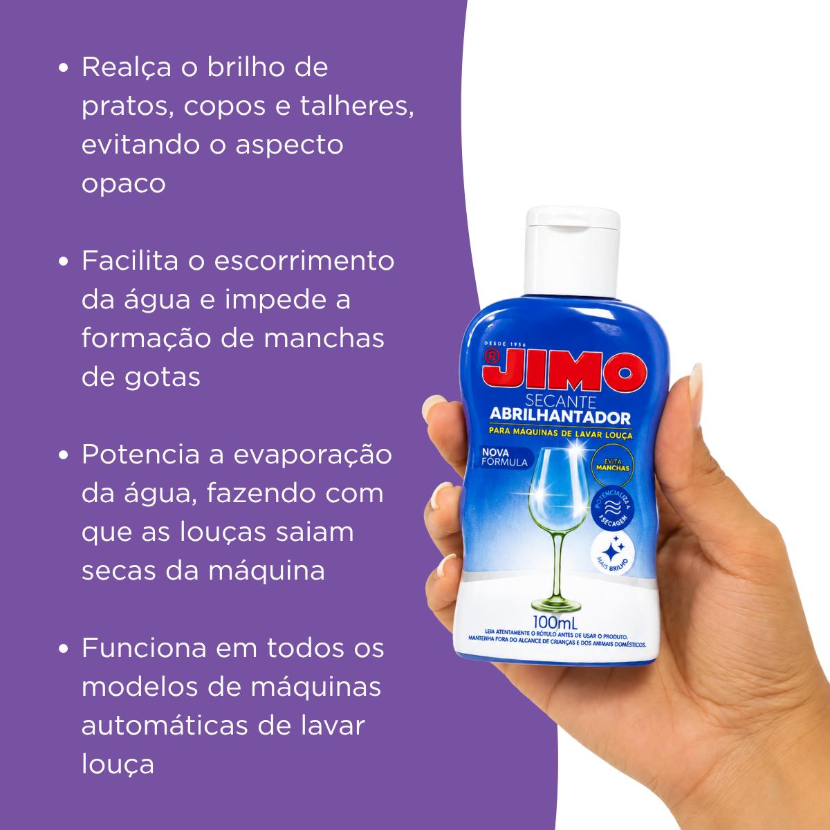 Secante Abrilhantador Lavadora De Louça 100ml Jimo