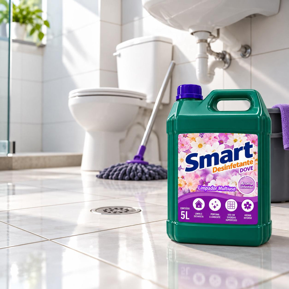 Desinfetante Dove Limpeza e Perfume 5L Smart