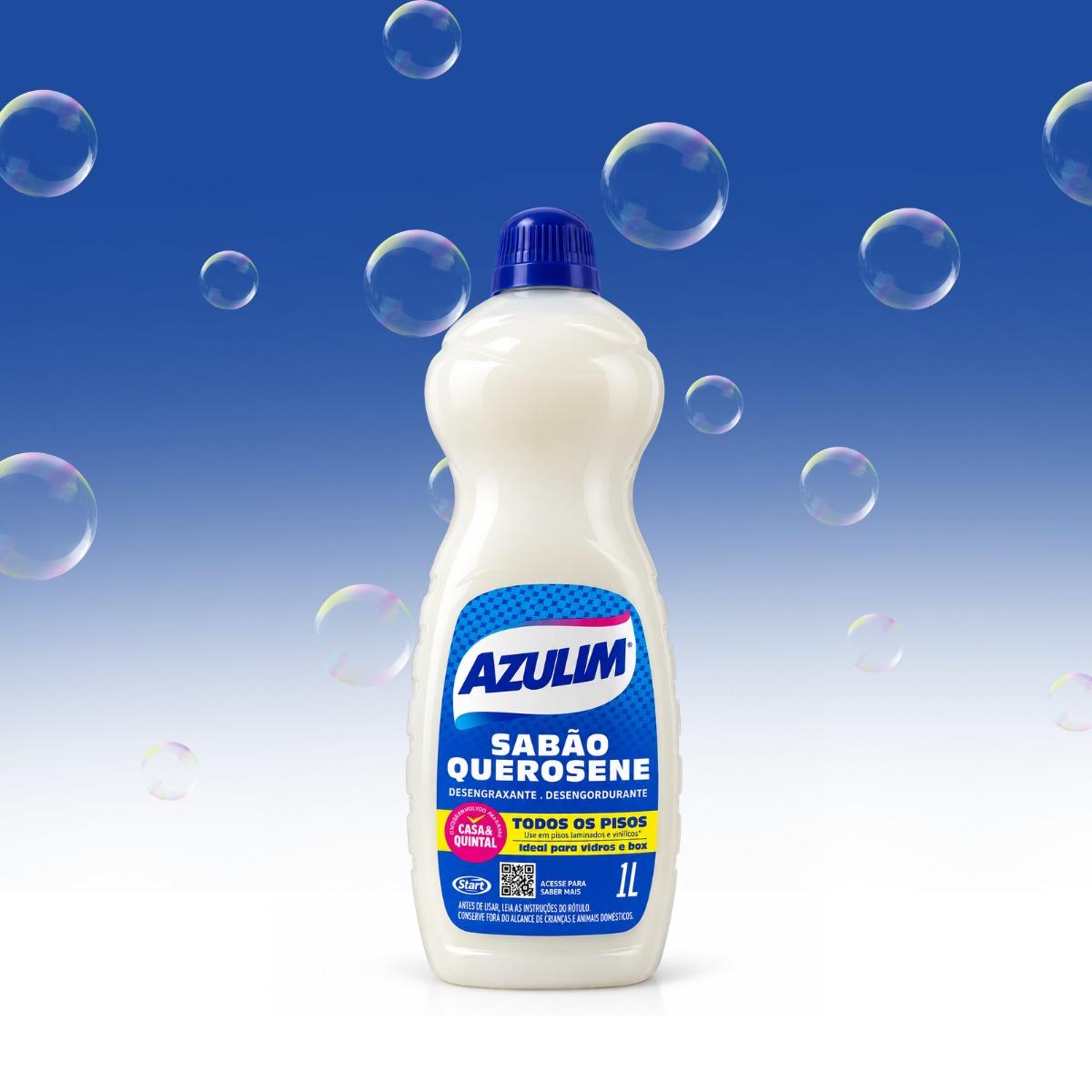 Sabão Querosene 1L Azulim Liquido Original Start  Box Vidros
